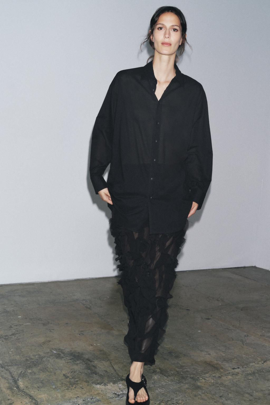 ZW COLLECTION OVERSIZE SHIRT - Zara фото 17