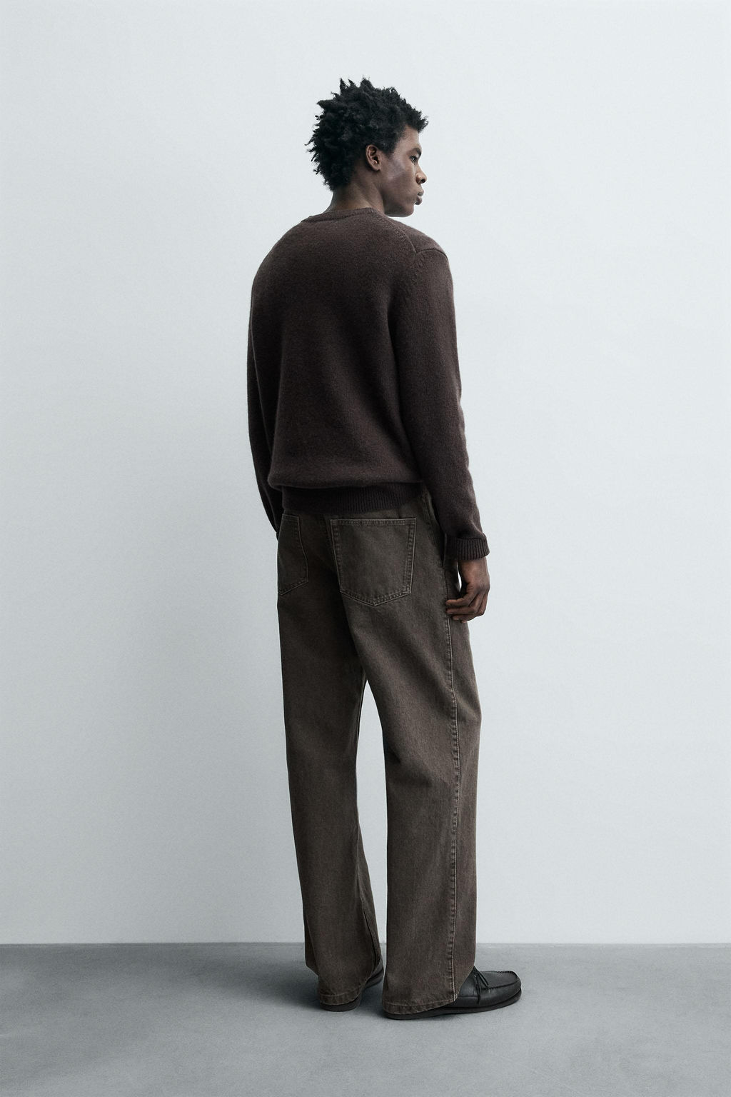 STRAIGHT FIT PLEATED JEANS - Zara фото 2