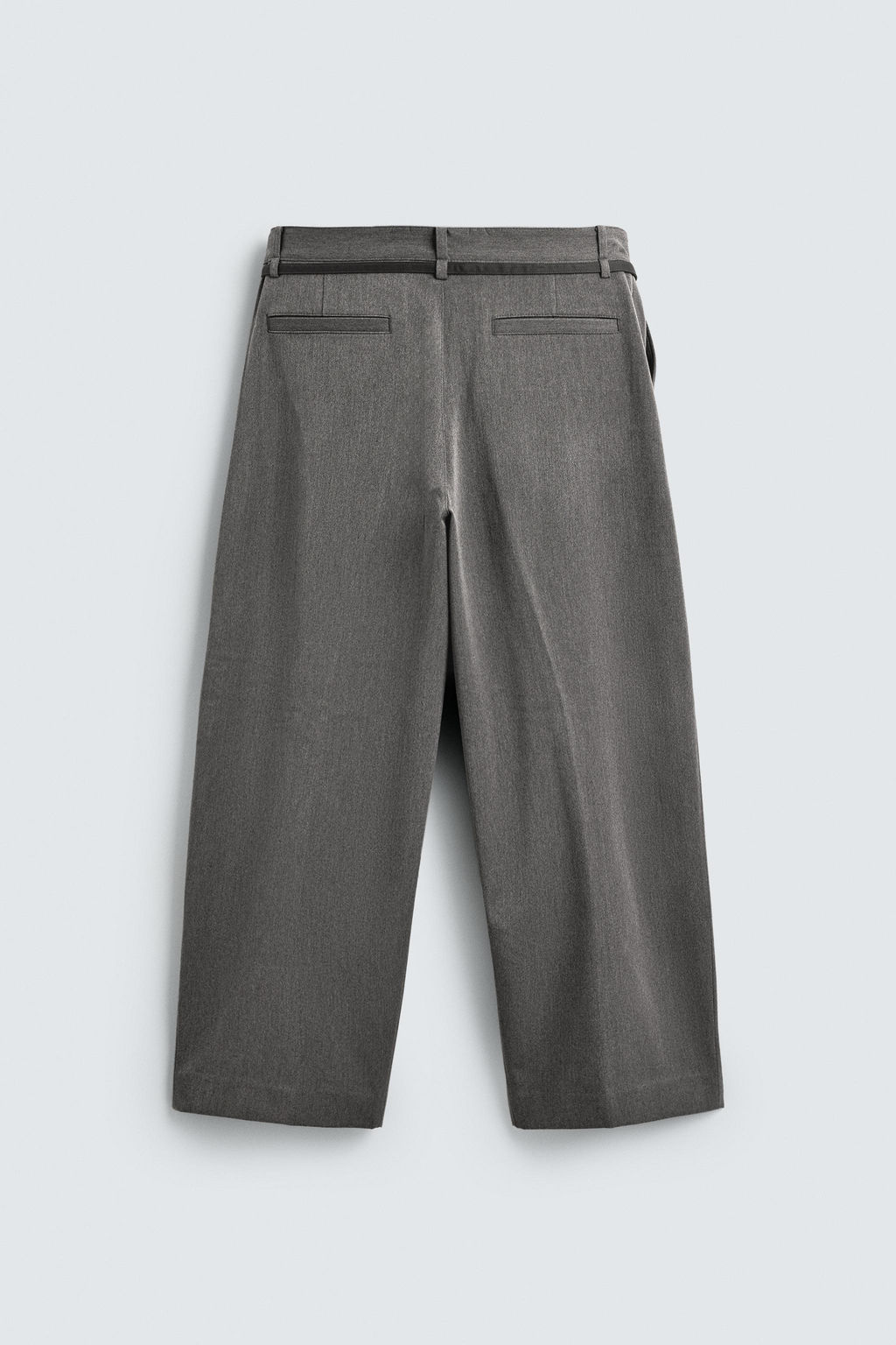 PANTAL?N BALLOON PLIEGUES CINTUR?N / Gris - Zara фото 8