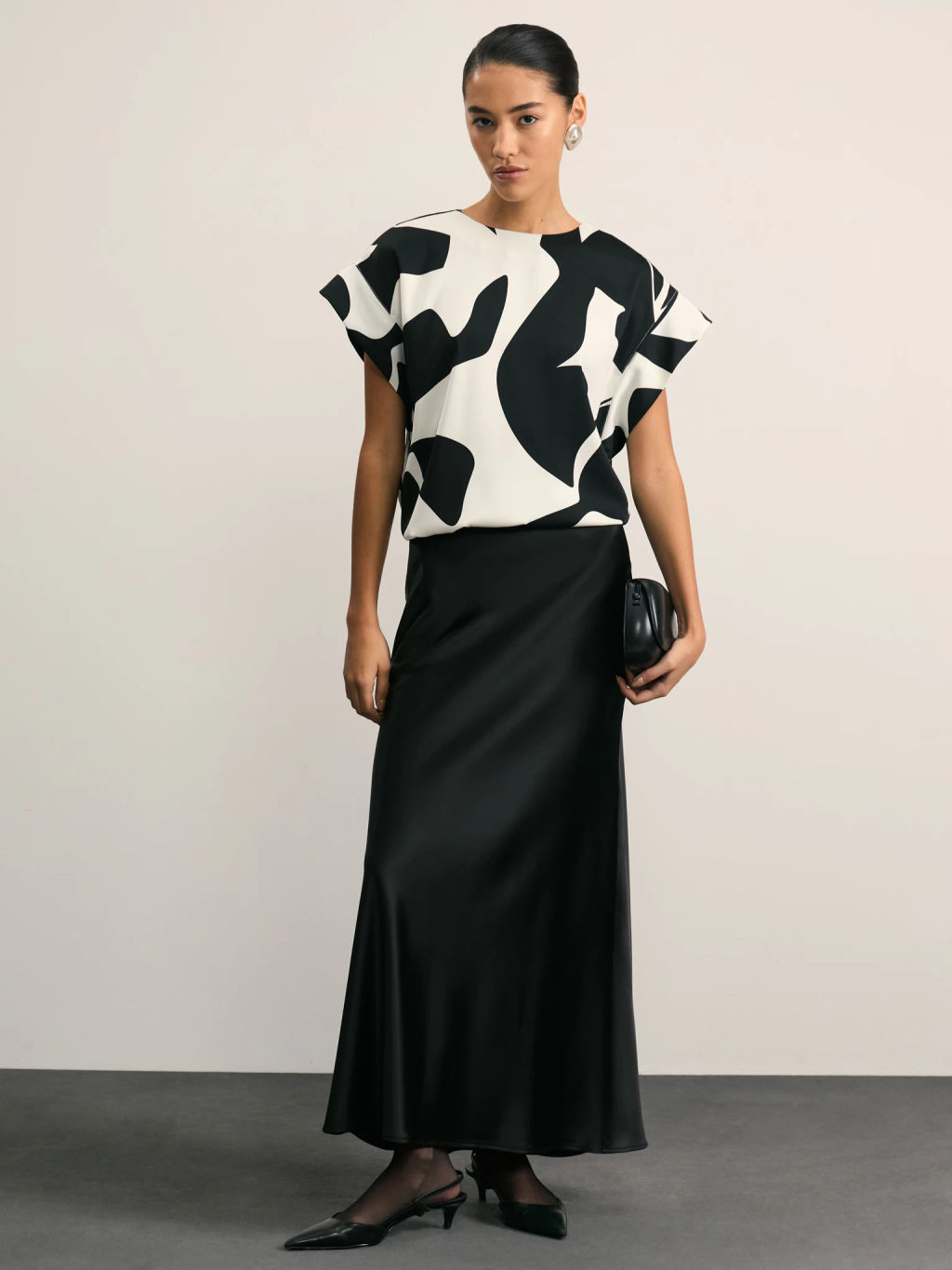 Блузка с абстрактным принтом / Zarina  фото 2