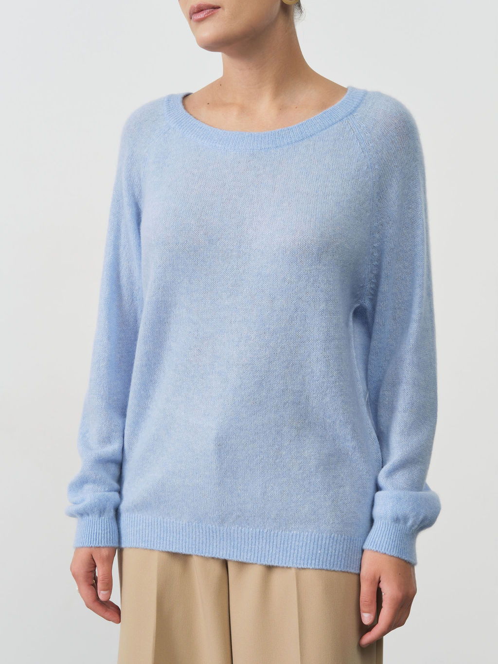 Джемпер кашемировый 1105 голубой