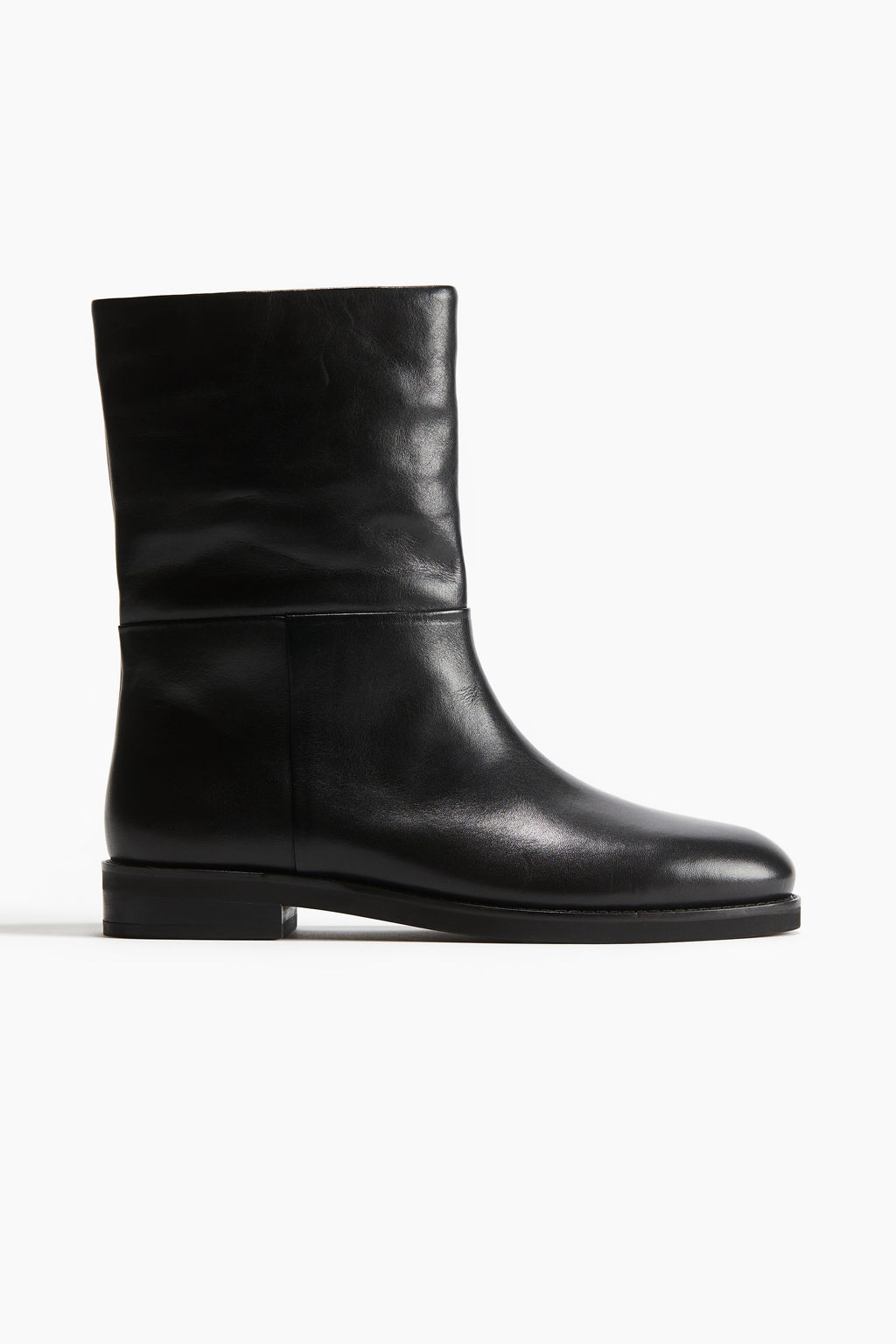 Calf-high leather boots - H&m фото 4