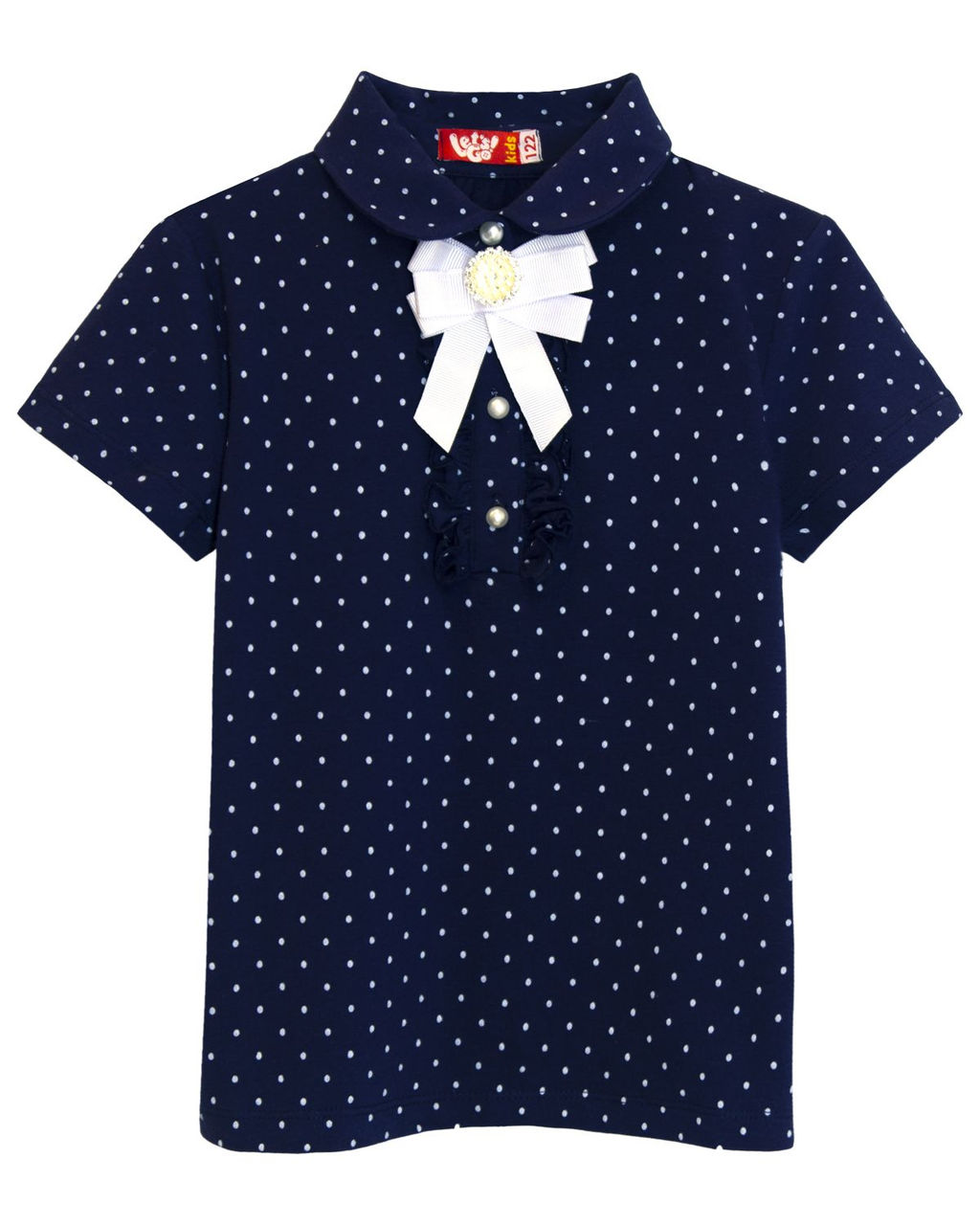 Джемпер с коротким рукавом для девочки 61278 Lets go - Let's go фото 2