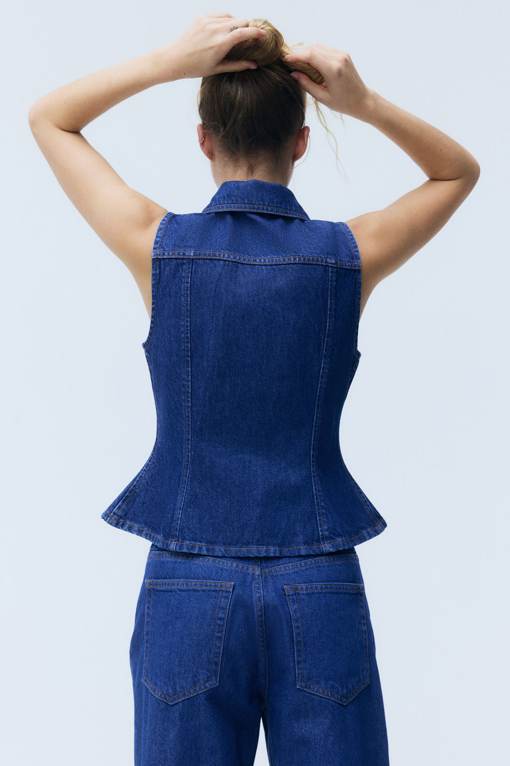 Chaleco denim con peplum - H&m фото 7