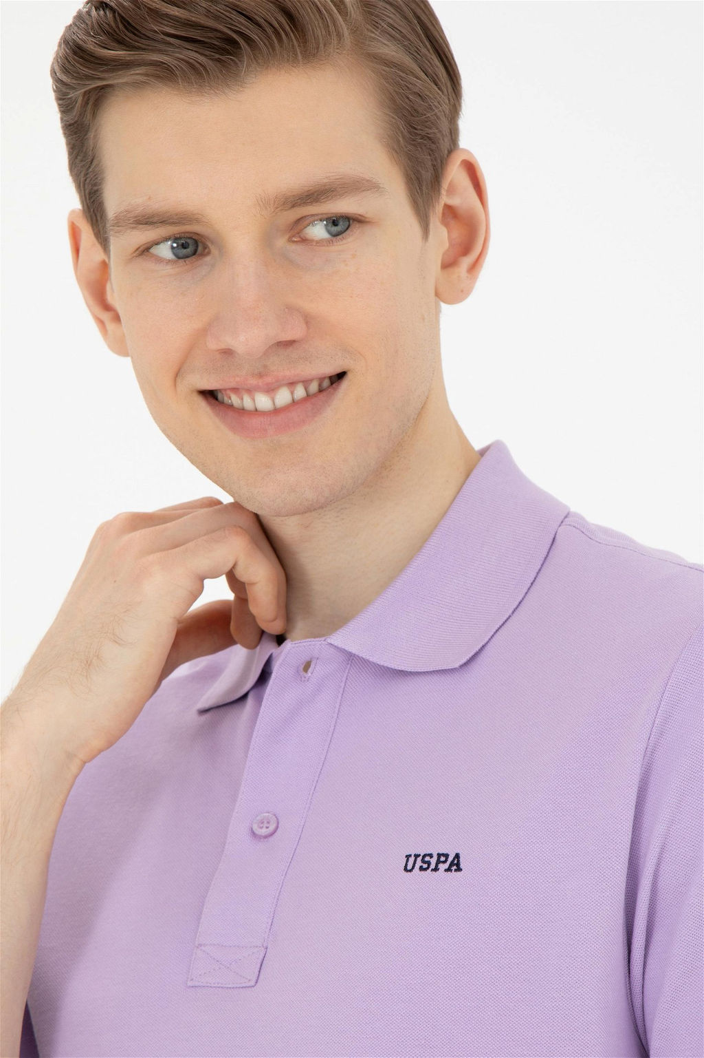 Мужская сиреневая базовая футболка - U.s. polo assn фото 2