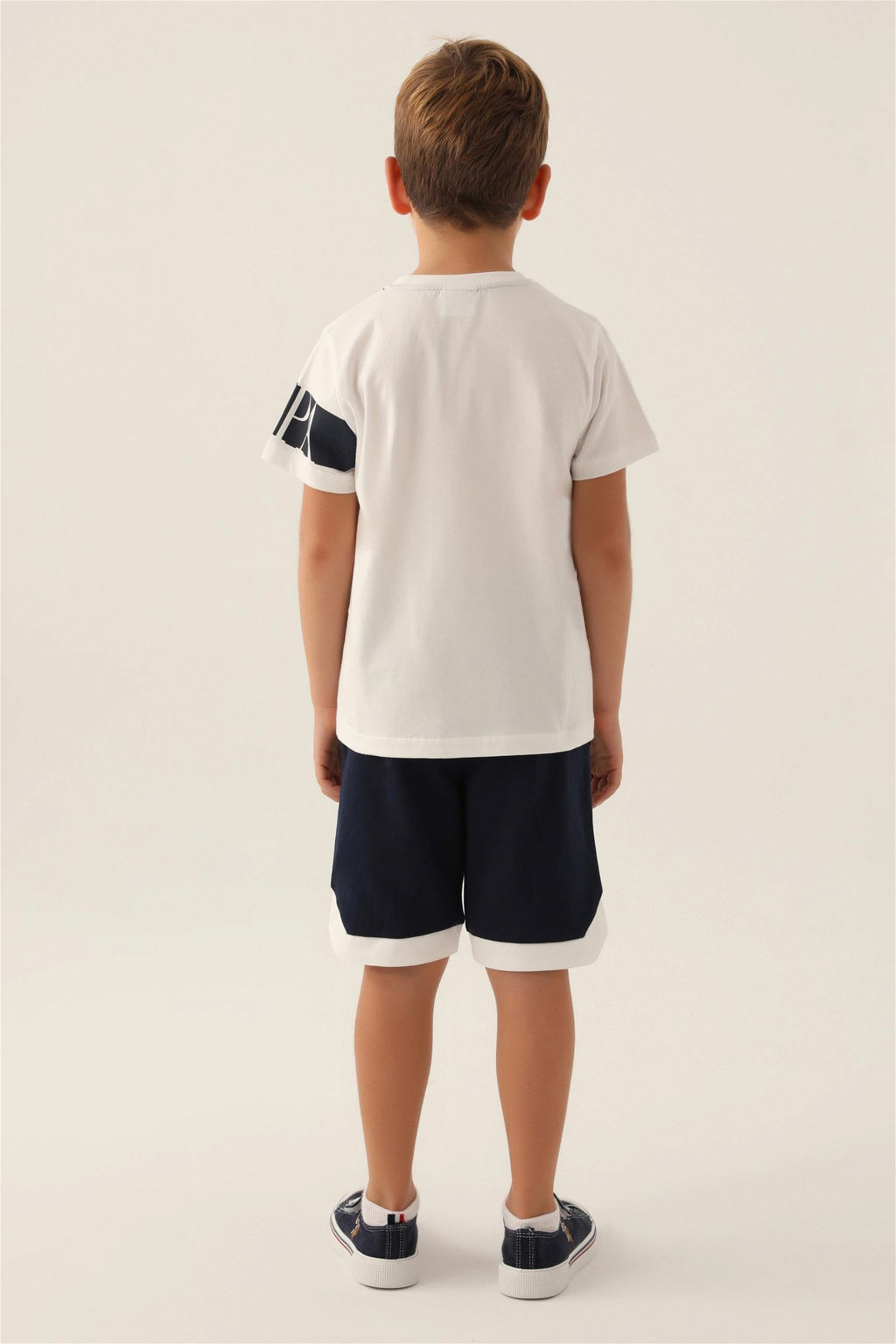 Кремовый пижамный комплект для мальчика Неожиданная скидка в корзине - U.s. polo assn фото 4