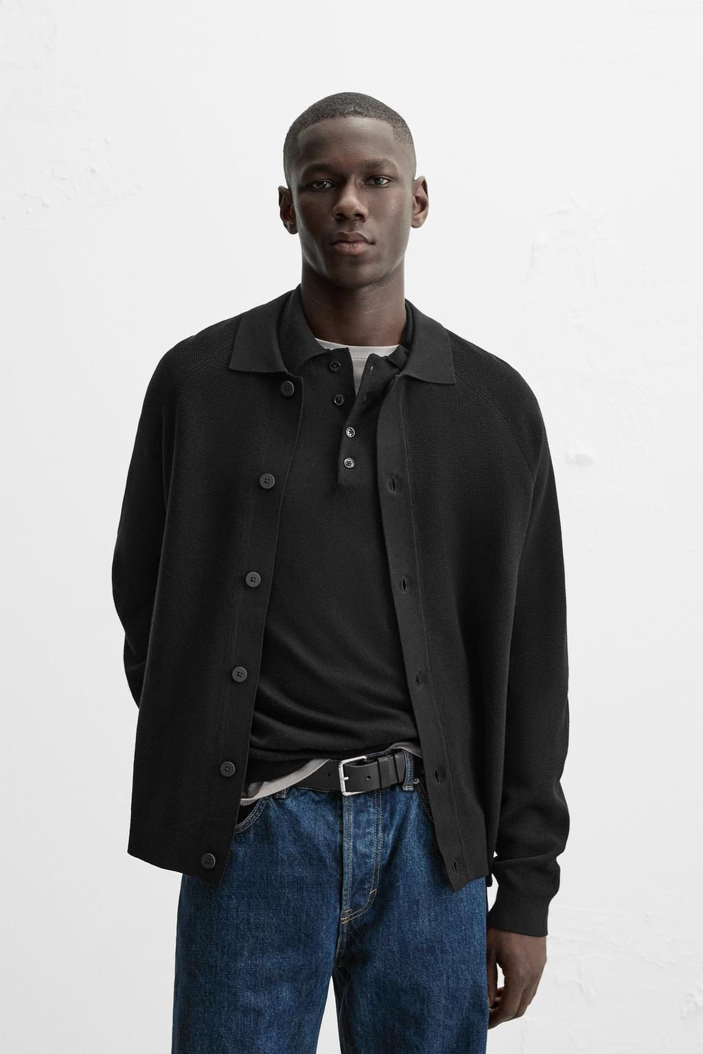 TEXTURED CARDIGAN WITH VISCOSE - Zara фото 2