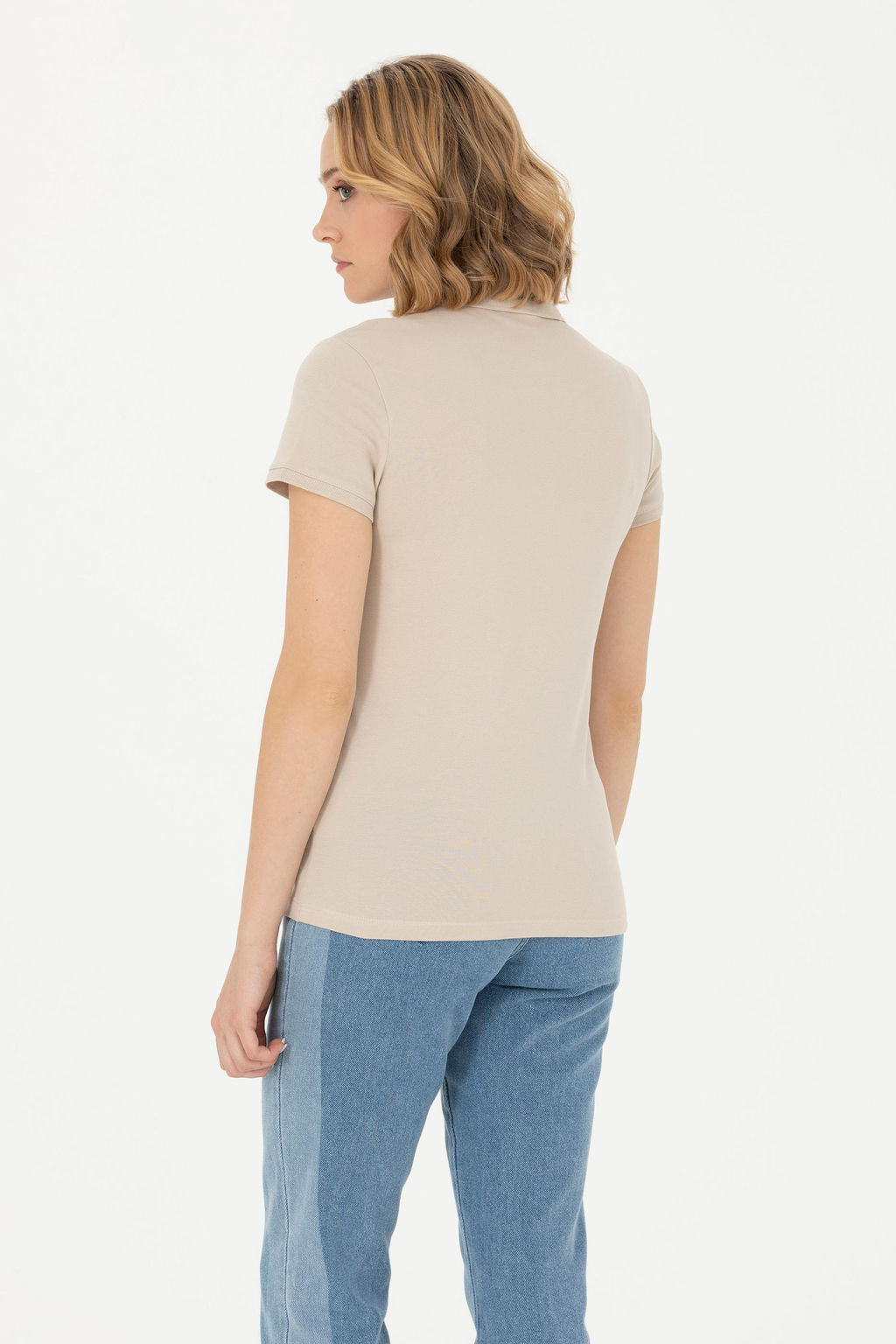 U. S. Polo Assn Женская базовая футболка Stone - U.s. polo assn фото 19