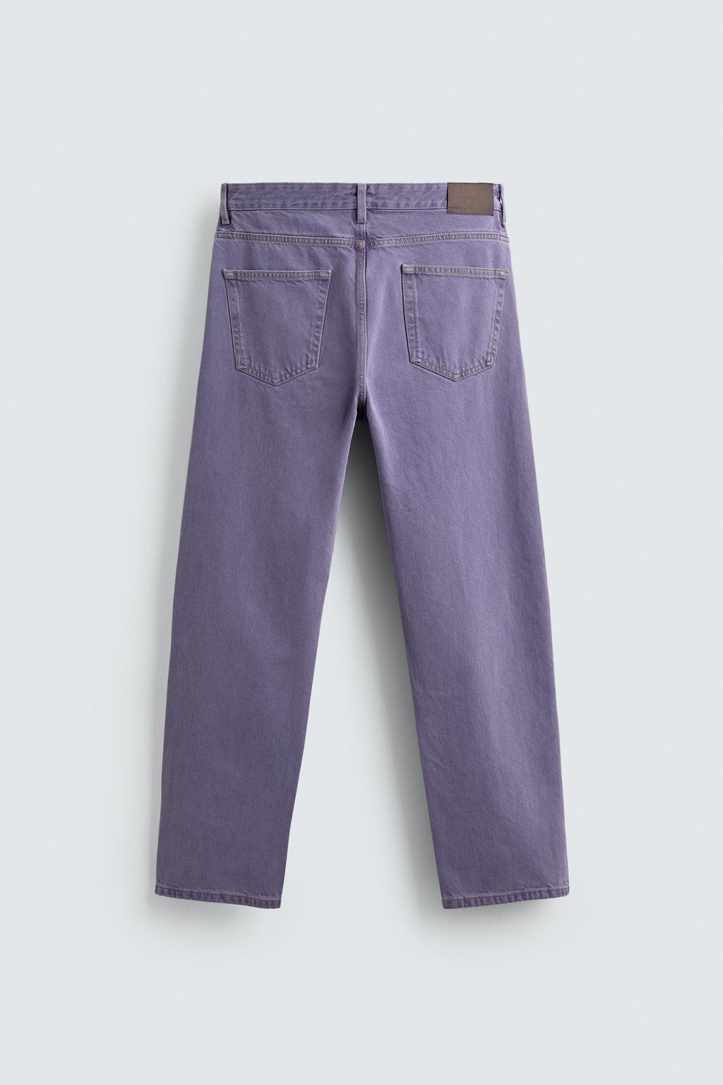 JEANS STRAIGHT FIT COLOR LAVADO / Morado - Zara фото 8