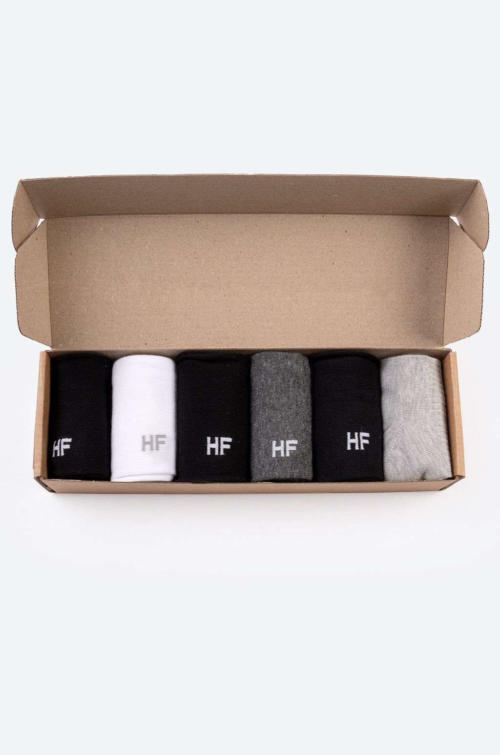 6 пар носков средней высоты в подарочной коробке Happyfox