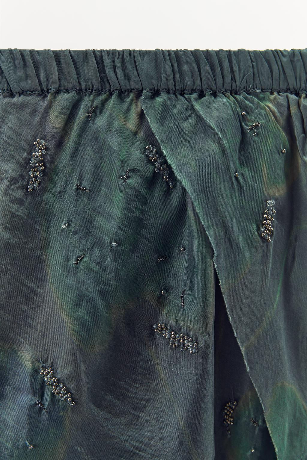 BEADED WRAP TROUSERS - Zara фото 6