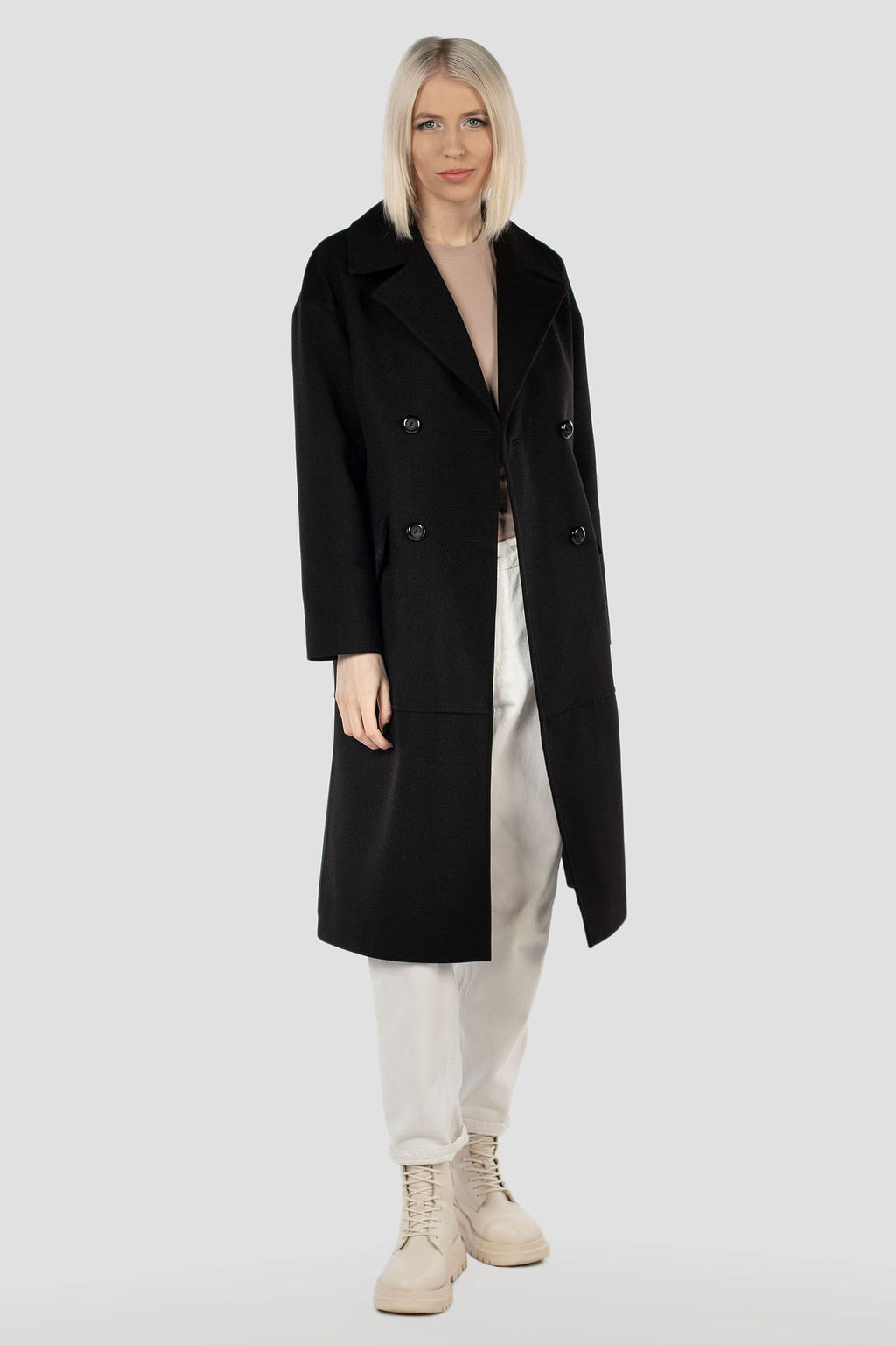 Пальто женское демисезонное (пояс) - El podio фото 3