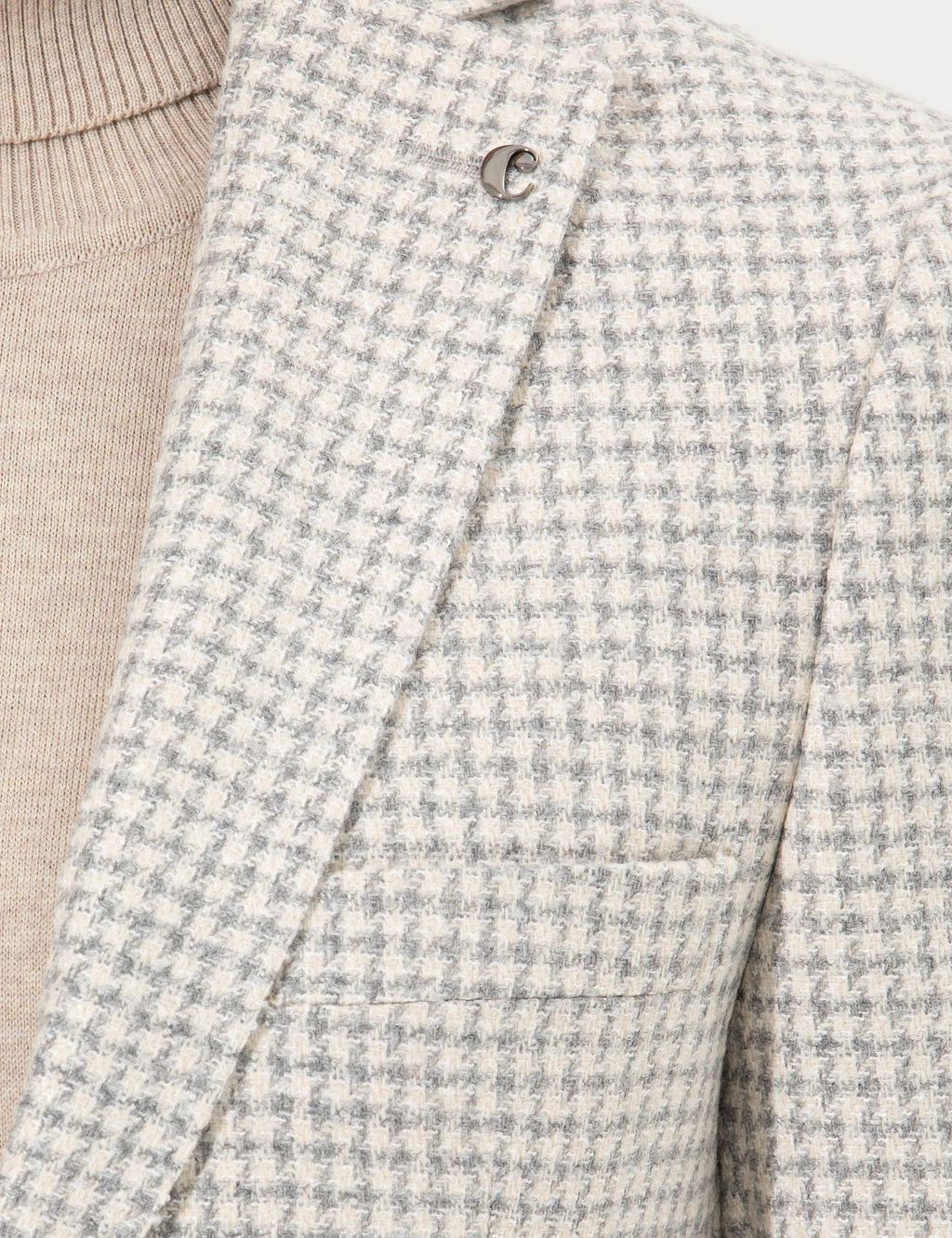 Светло-серая приталенная куртка - Cacharel фото 14