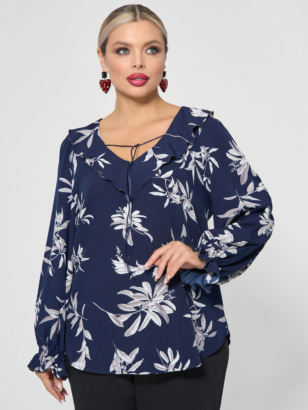 Блузка 0059-26 алый - Dora фото 196