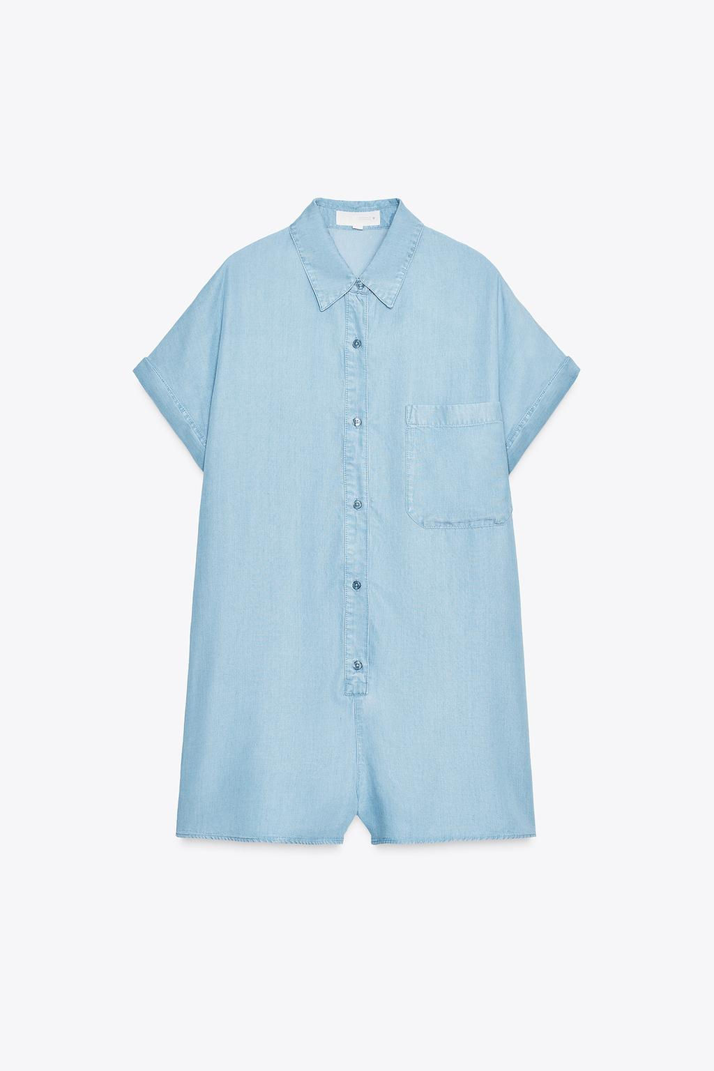 FLOWING JUMPSUIT WITH POCKETS - Zara фото 4
