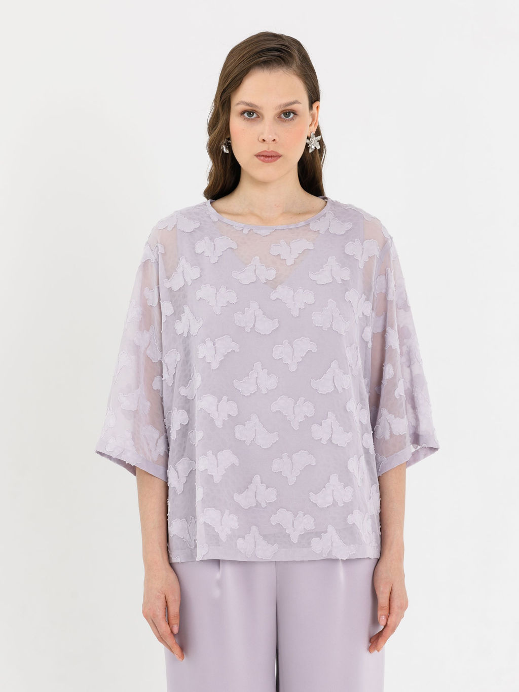 Комплект из топа и блузки Новый год