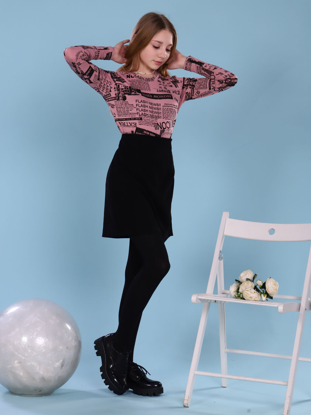 Лонгслив "Поэзия" розовый