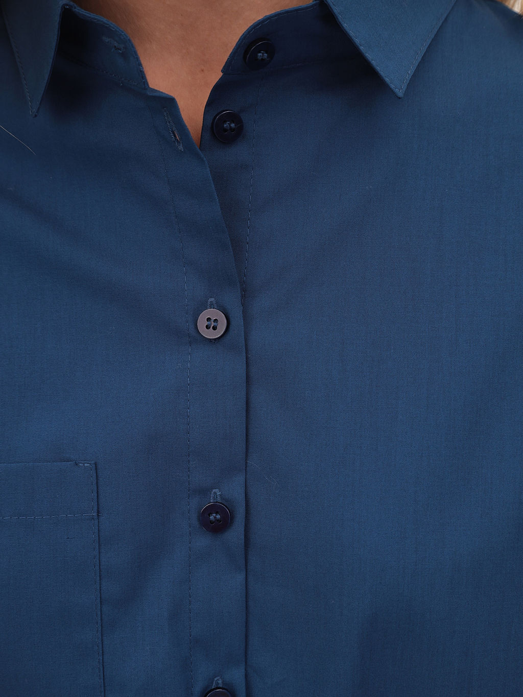 Блузка женская дл. рук. KATHARINA KROSS KK-B-0004V-т.синий  фото 5