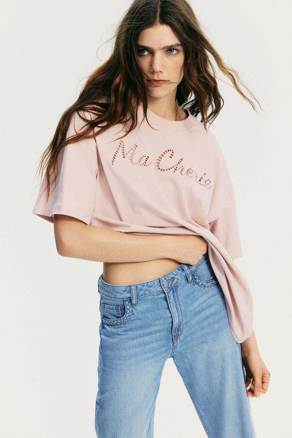 Camiseta oversize con motivo - H&m фото 3