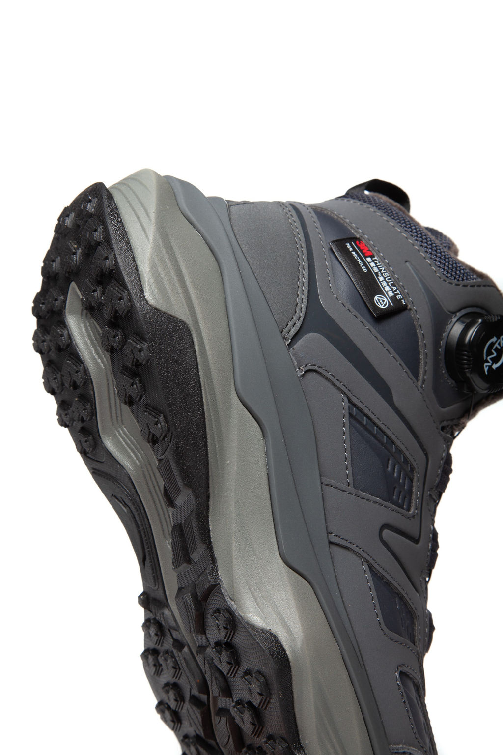 Кроссовки повседневные утепленные Серый