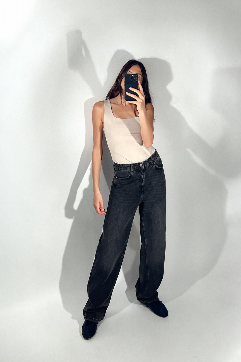 POLYAMIDE TOP WITH WIDE STRAPS - Zara фото 32