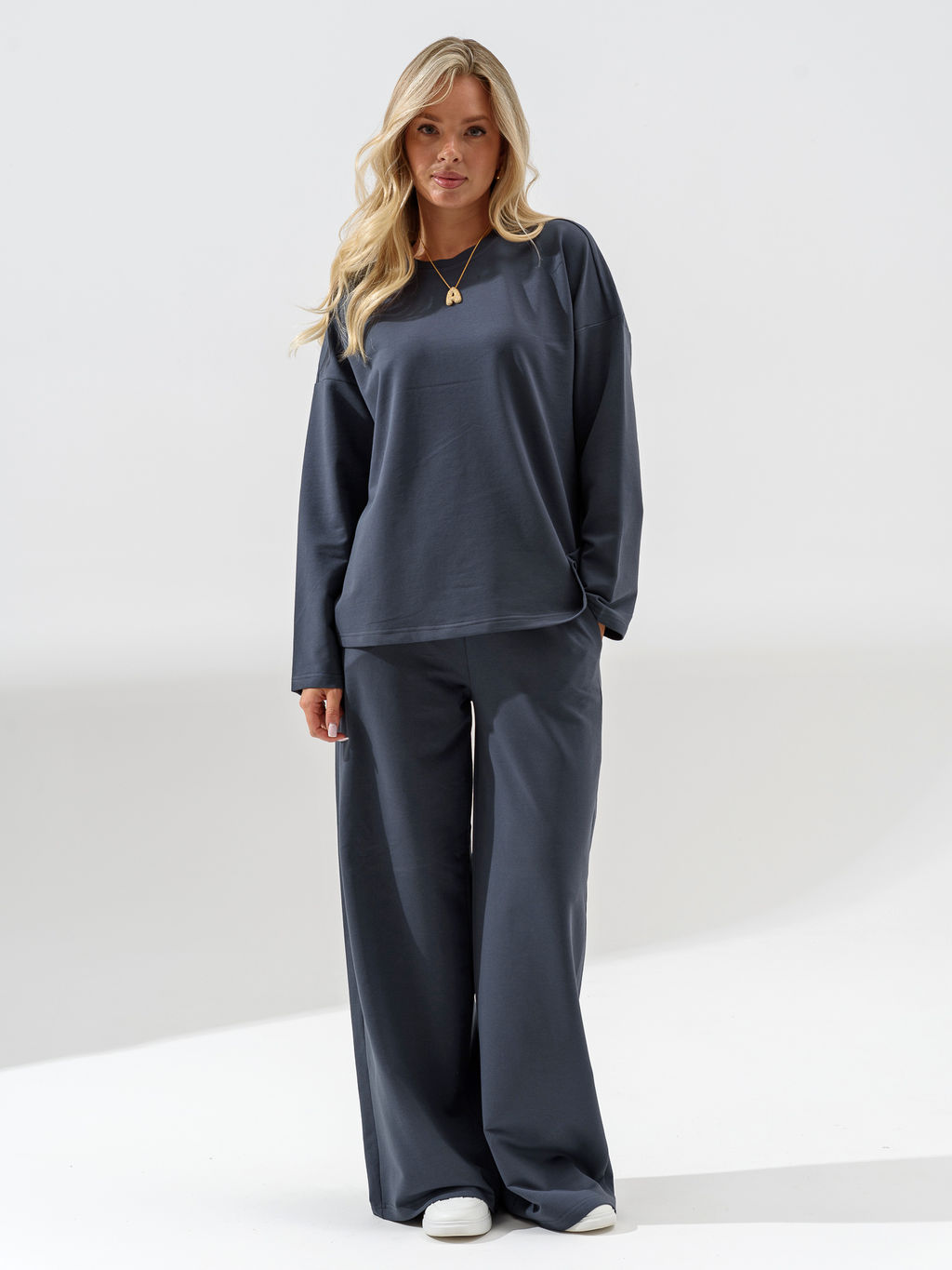 Костюм футер с брюками палаццо - Оптима фото 2