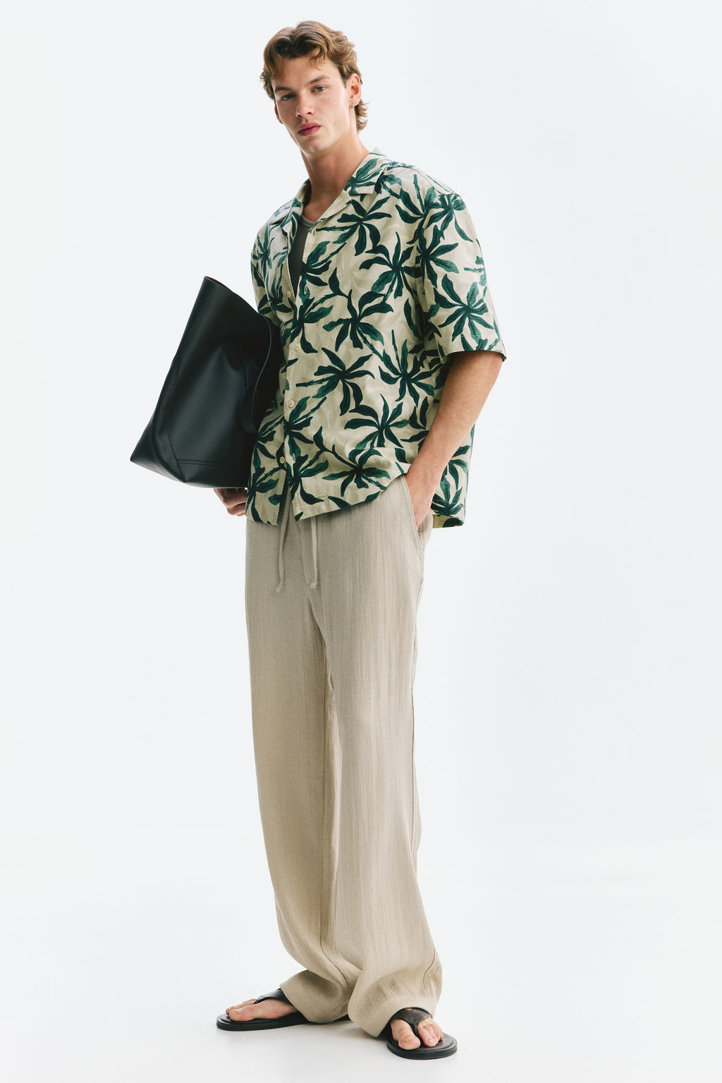 Camisa resort de algod?n Relaxed Fit - H&m фото 3