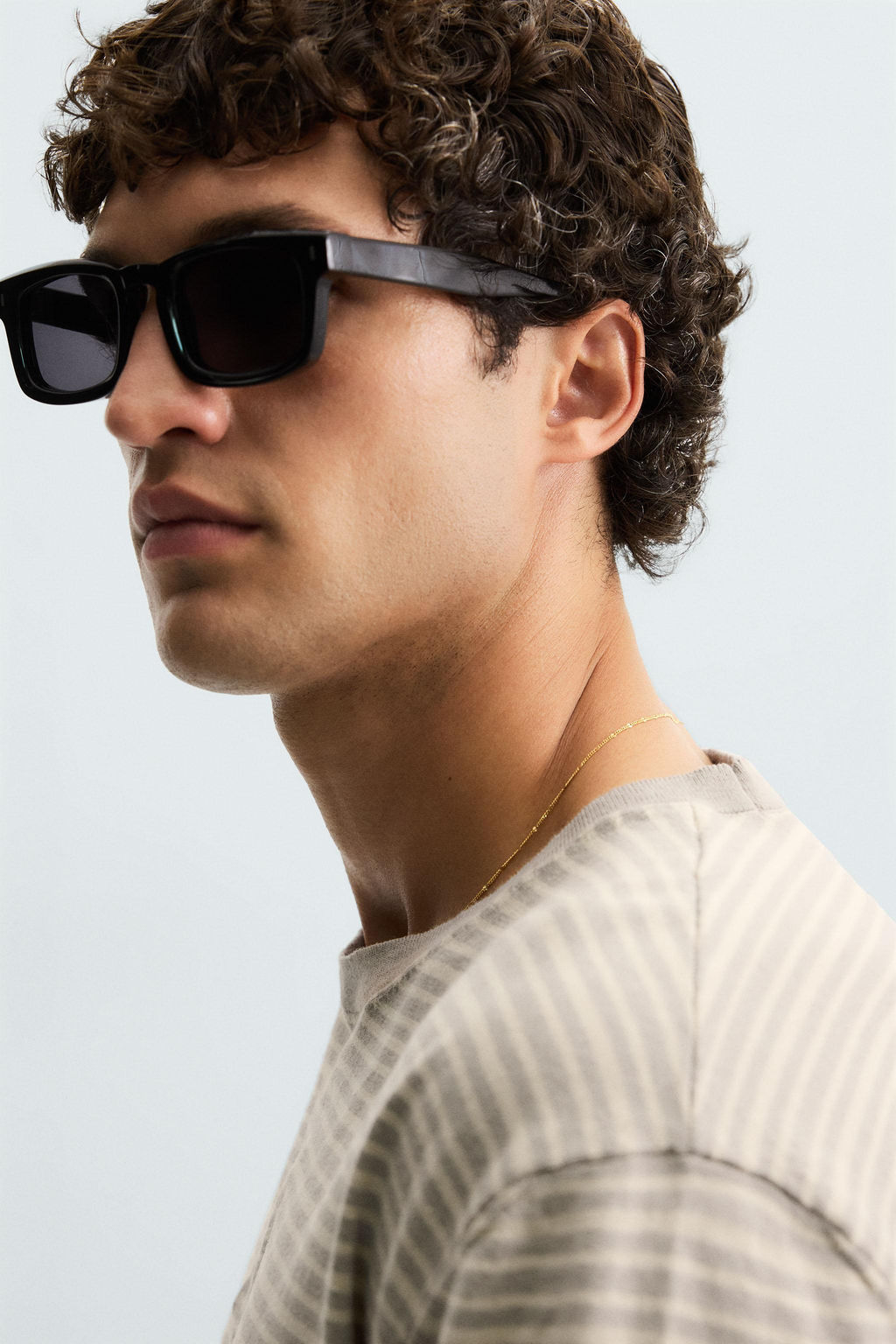 STRIPED KNITTED COTTON-LINEN T-SHIRT - Zara фото 12