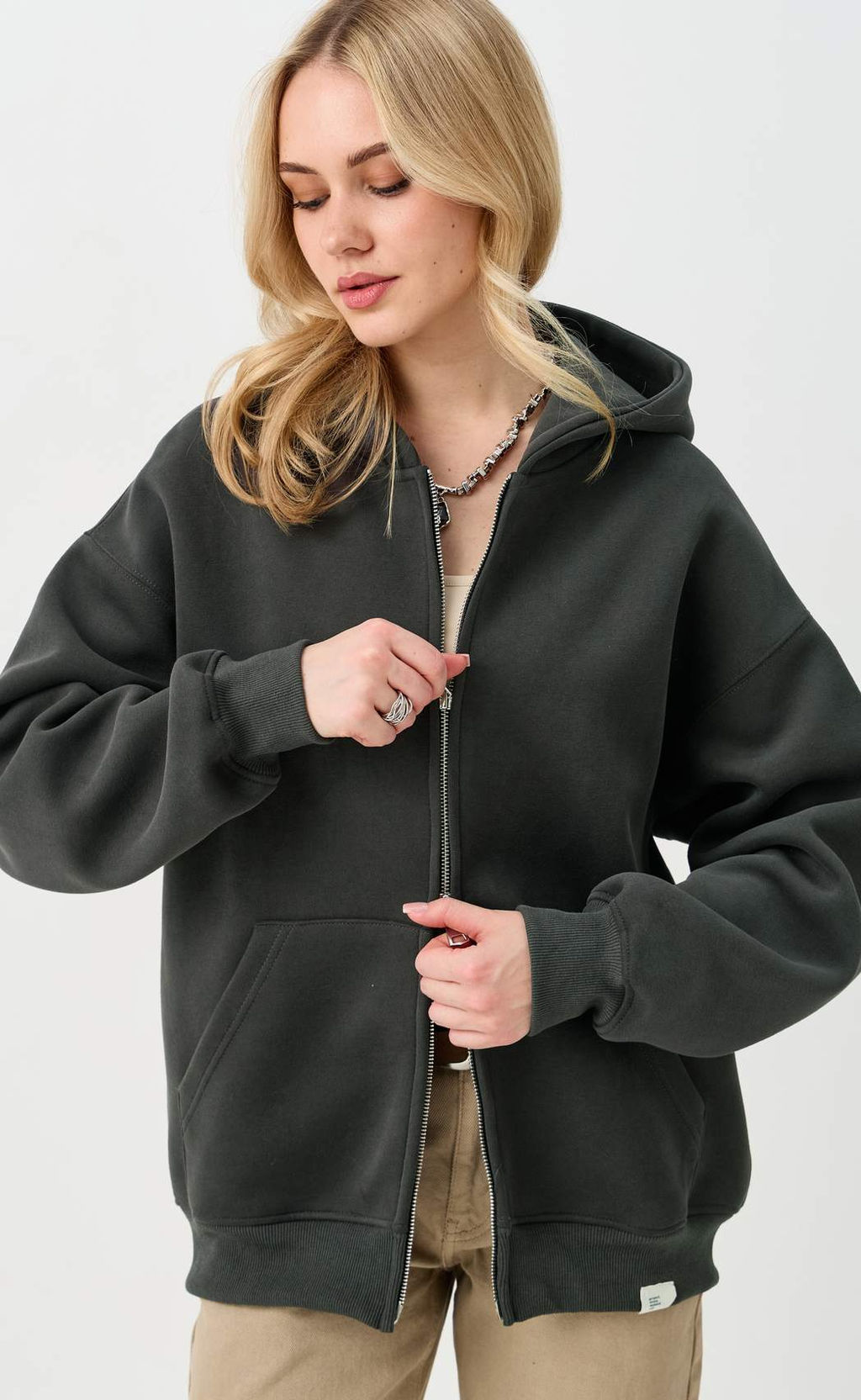 Толстовка P611-15-01 grey - Primm фото 9