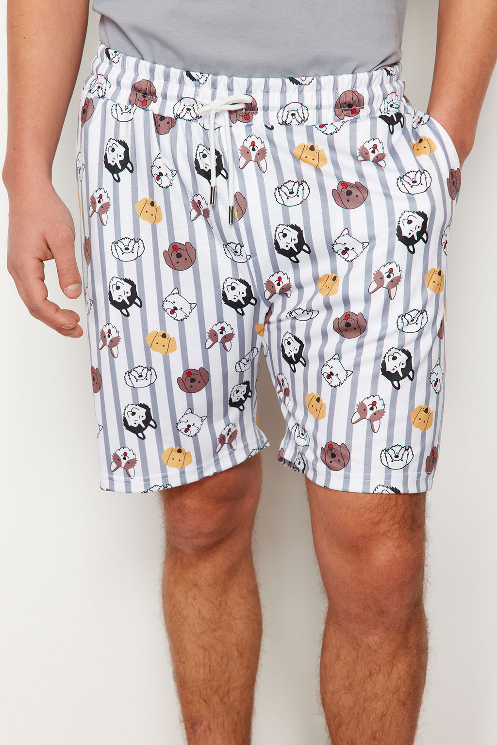 TRENDYOL MAN Gri Regular Fit Bask?l? Orme Sortlu Pijama Tak?m? TMNSS23PT00000 - Trendyolmilla фото 13