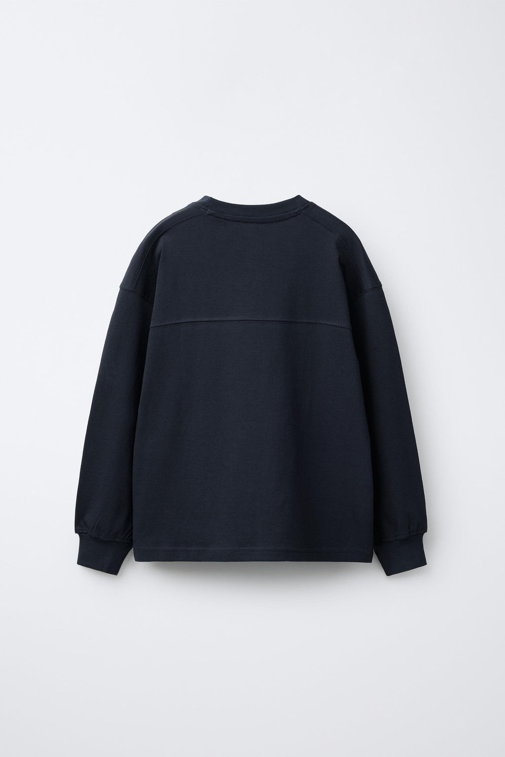 CAMISETA TEXTO BORDADO / Marino oscuro - Zara фото 2