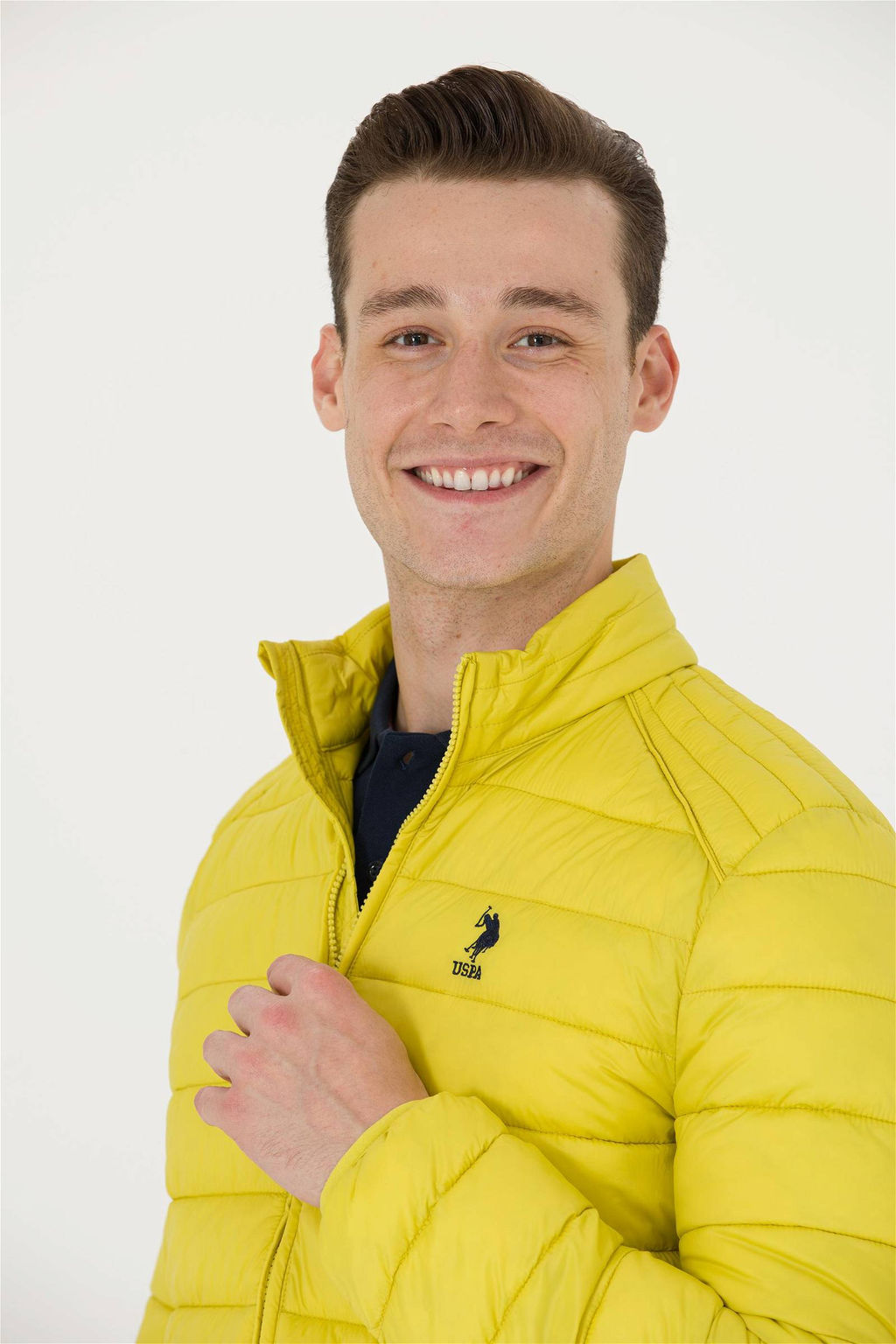 U. S. Polo Assn Мужское неоново-желтое пальто - U.s. polo assn фото 2