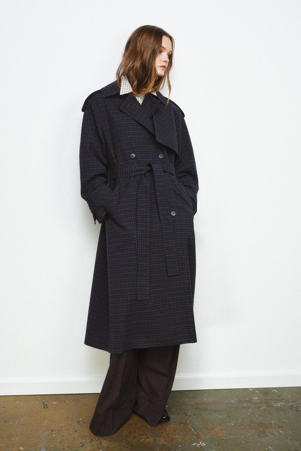 CHECK TRENCH COAT ZW COLLECTION LIMITED EDITION - Zara фото 8