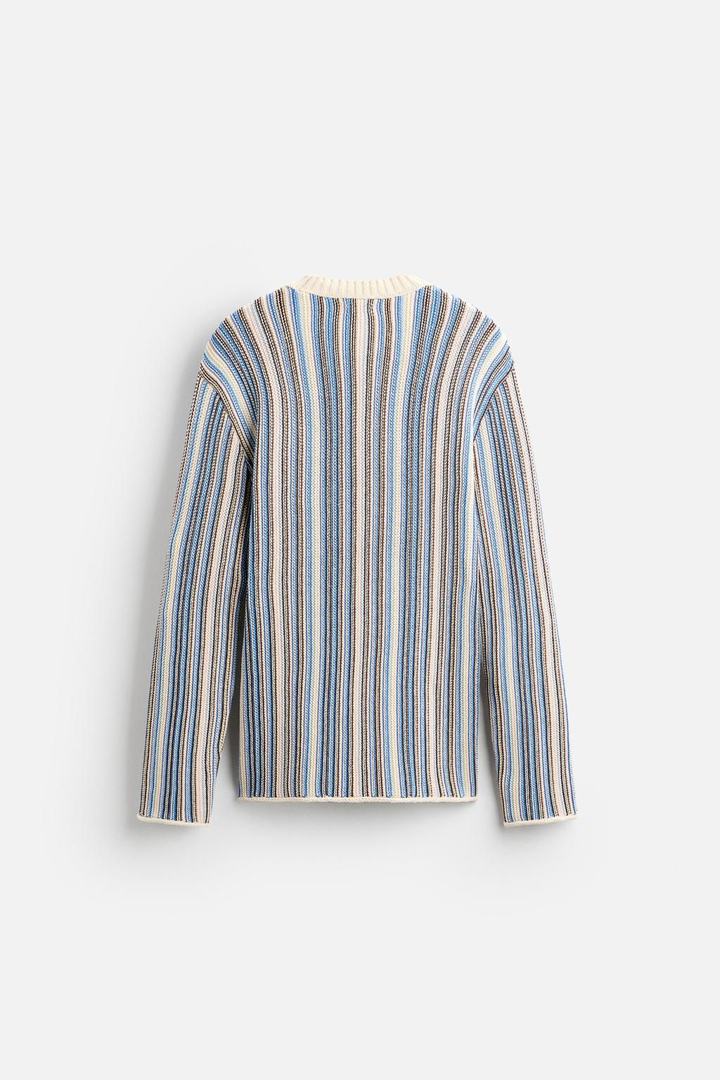 STRIPED JACQUARD SWEATER - Zara фото 7