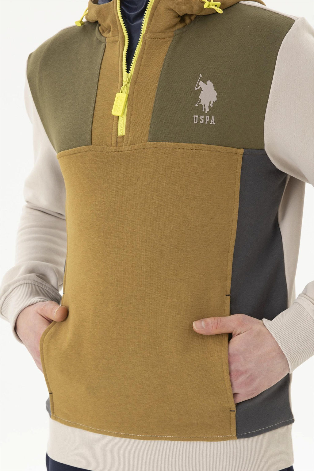 Мужской бежевый свитшот - U.s. polo assn фото 6