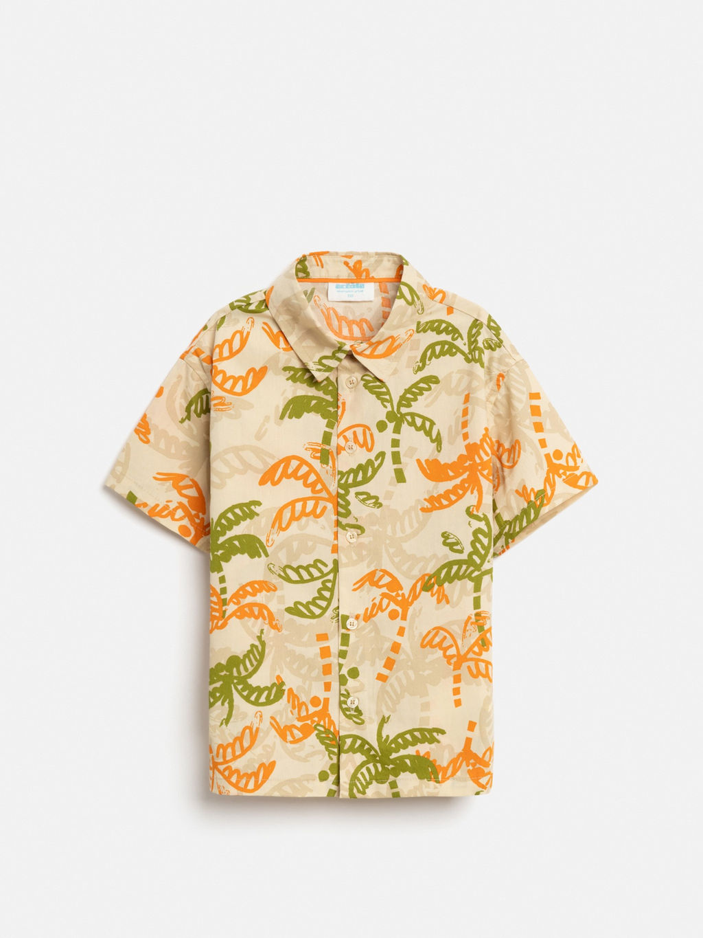 ACOOLA / Сорочка верхняя детская для мальчиков Bario бежевый принт