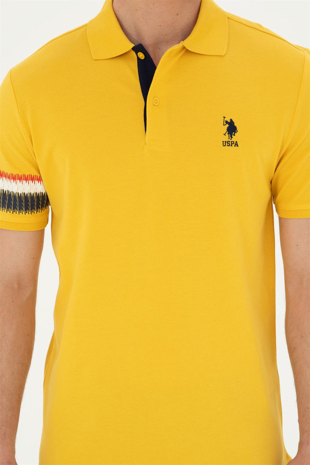 Футболка мужская U.S. Polo Assn шафрановая  фото 7