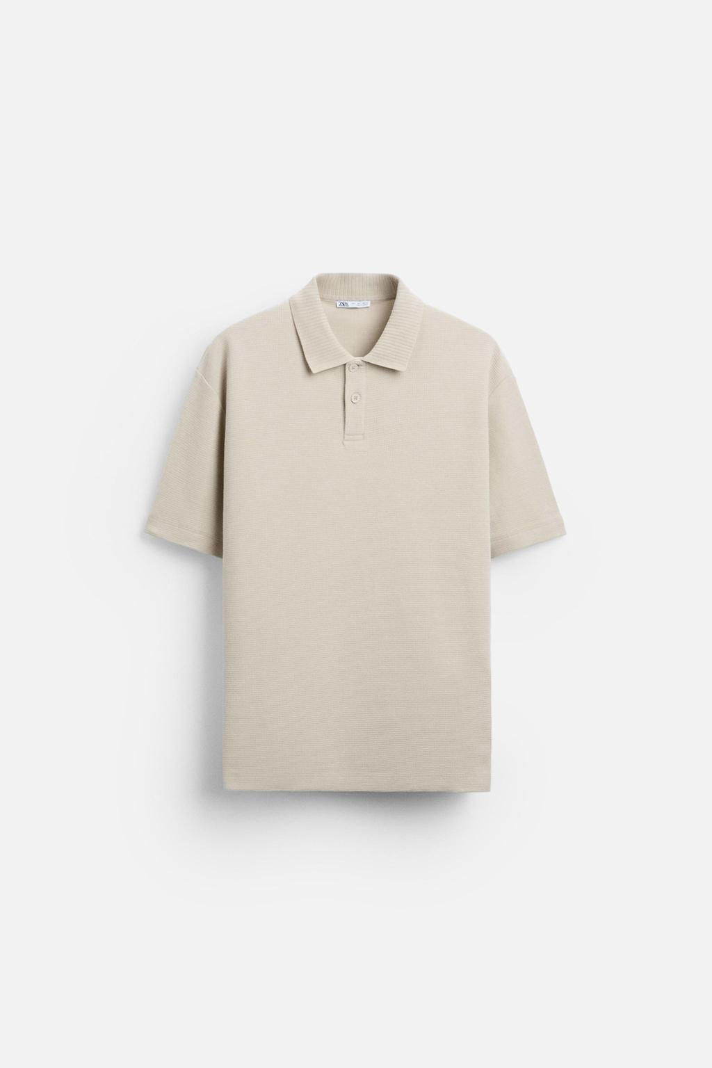 TEXTURED POLO SHIRT - Zara фото 41