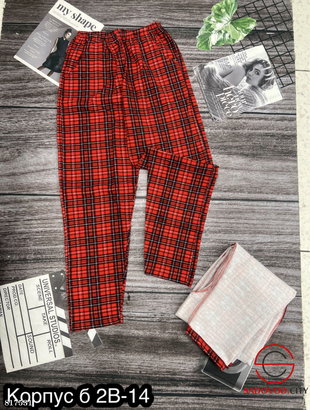 Брюки женский с мехом с принтом