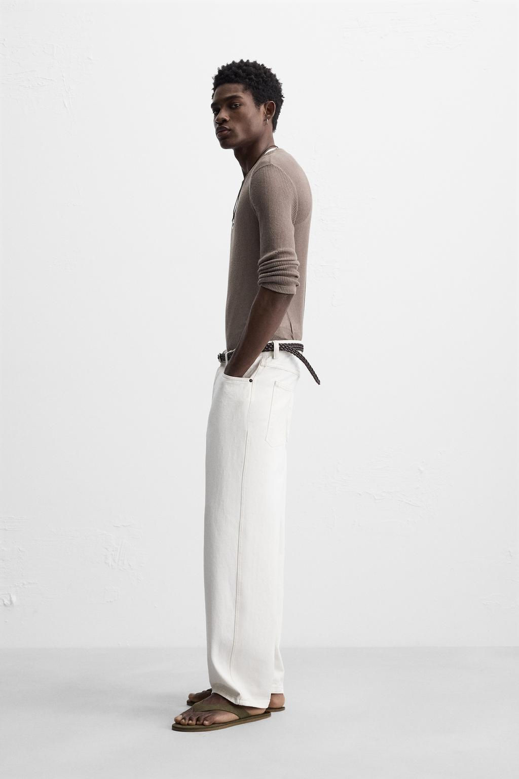 SEMI-SHEER RIBBED T-SHIRT - Zara фото 4