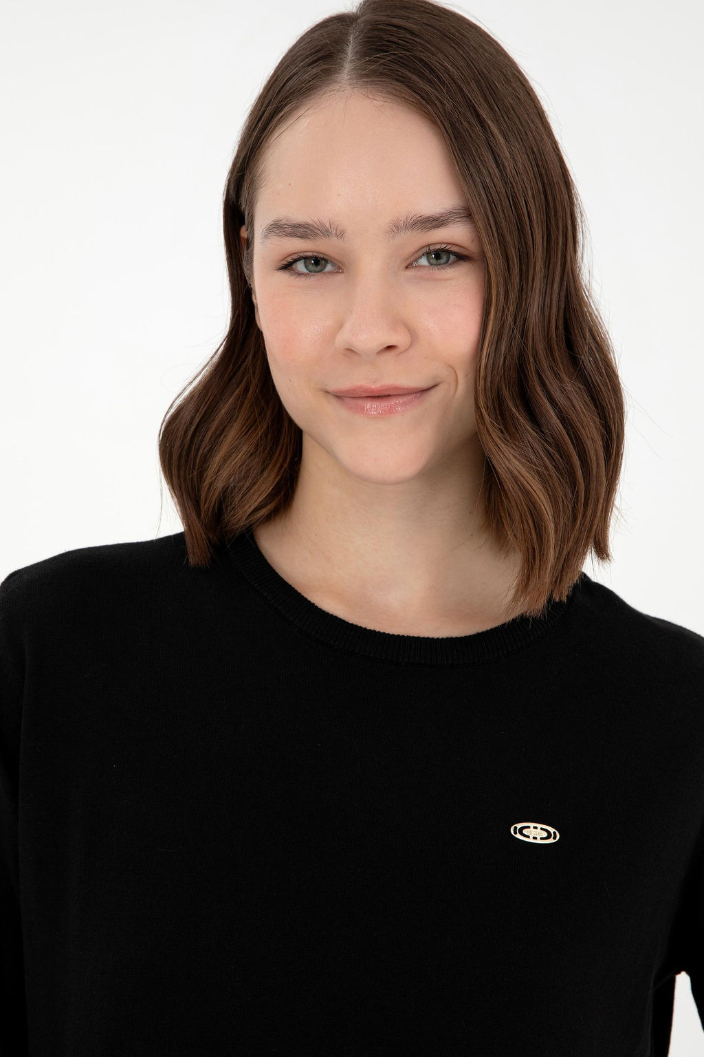 Женский черный базовый свитер - U.s. polo assn фото 2