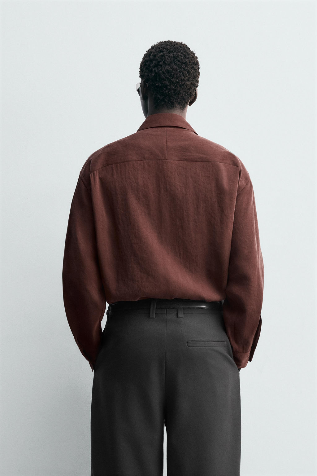 RELAXED FIT FLOWING SHIRT - Zara фото 3