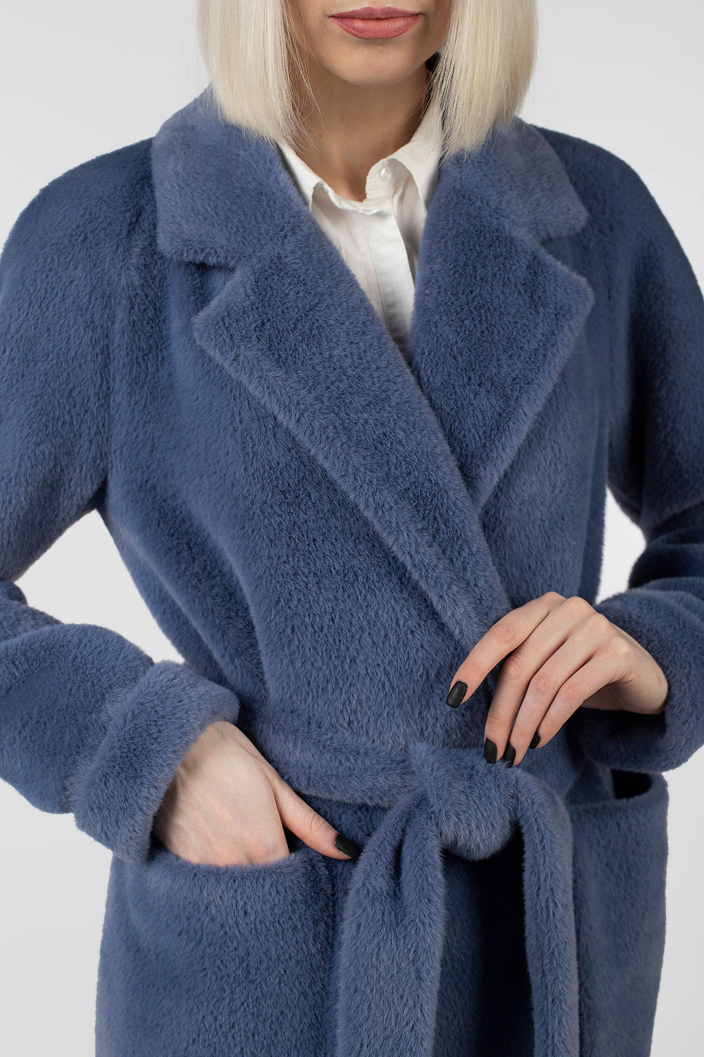 01-11594 Пальто женское демисезонное Classic Reserve (пояс) - El podio фото 8