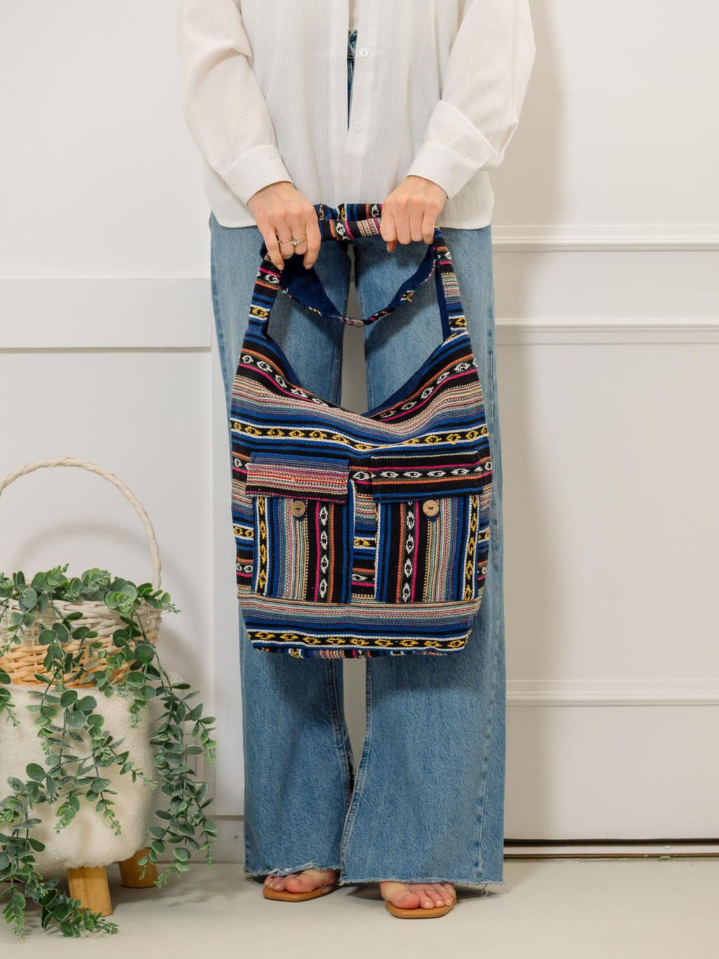 Сумка с 2 карманами на лямке № С7/5 (Лето-2025) - Ганг фото 4