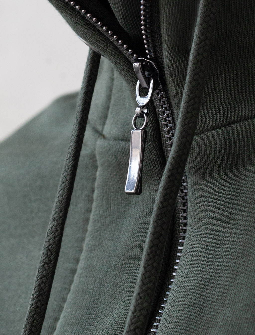 Худи на молнии из премиального футера трехнитки с начесом - Vilatte фото 3