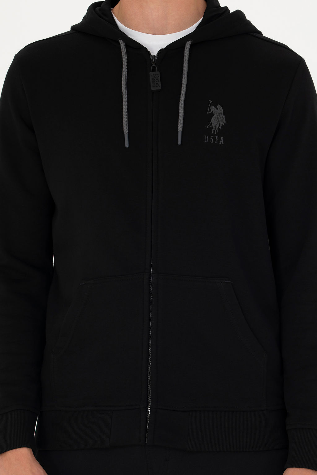Свитшот мужской U. S. Polo Assn черный из хлопка - U.s. polo assn фото 20
