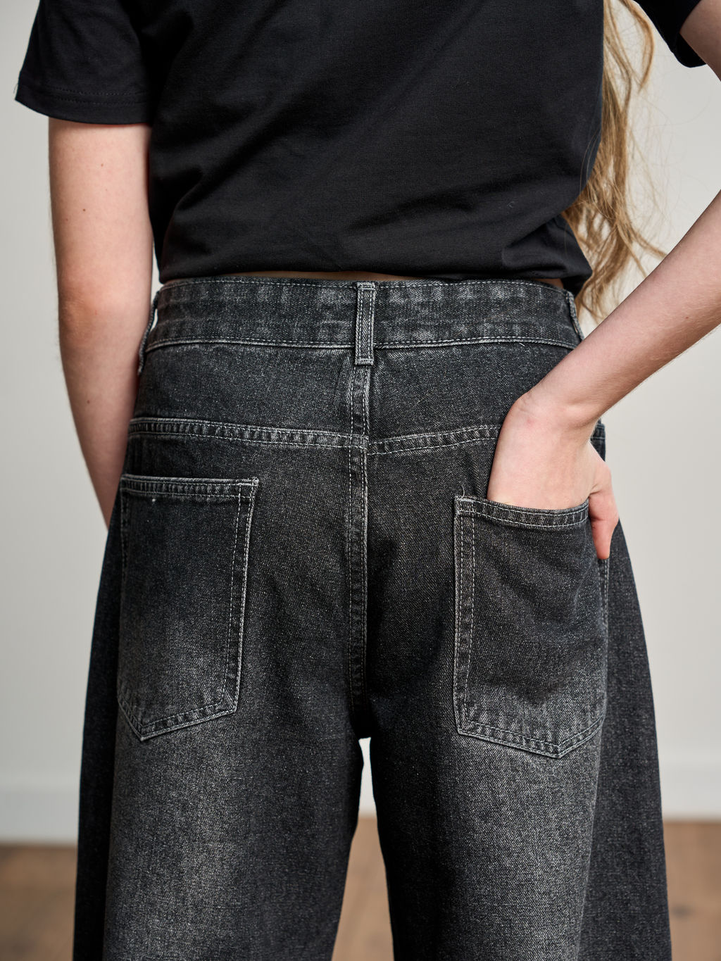 Джинсы-багги для девочек - СИНЯЯ МОДА фото 10