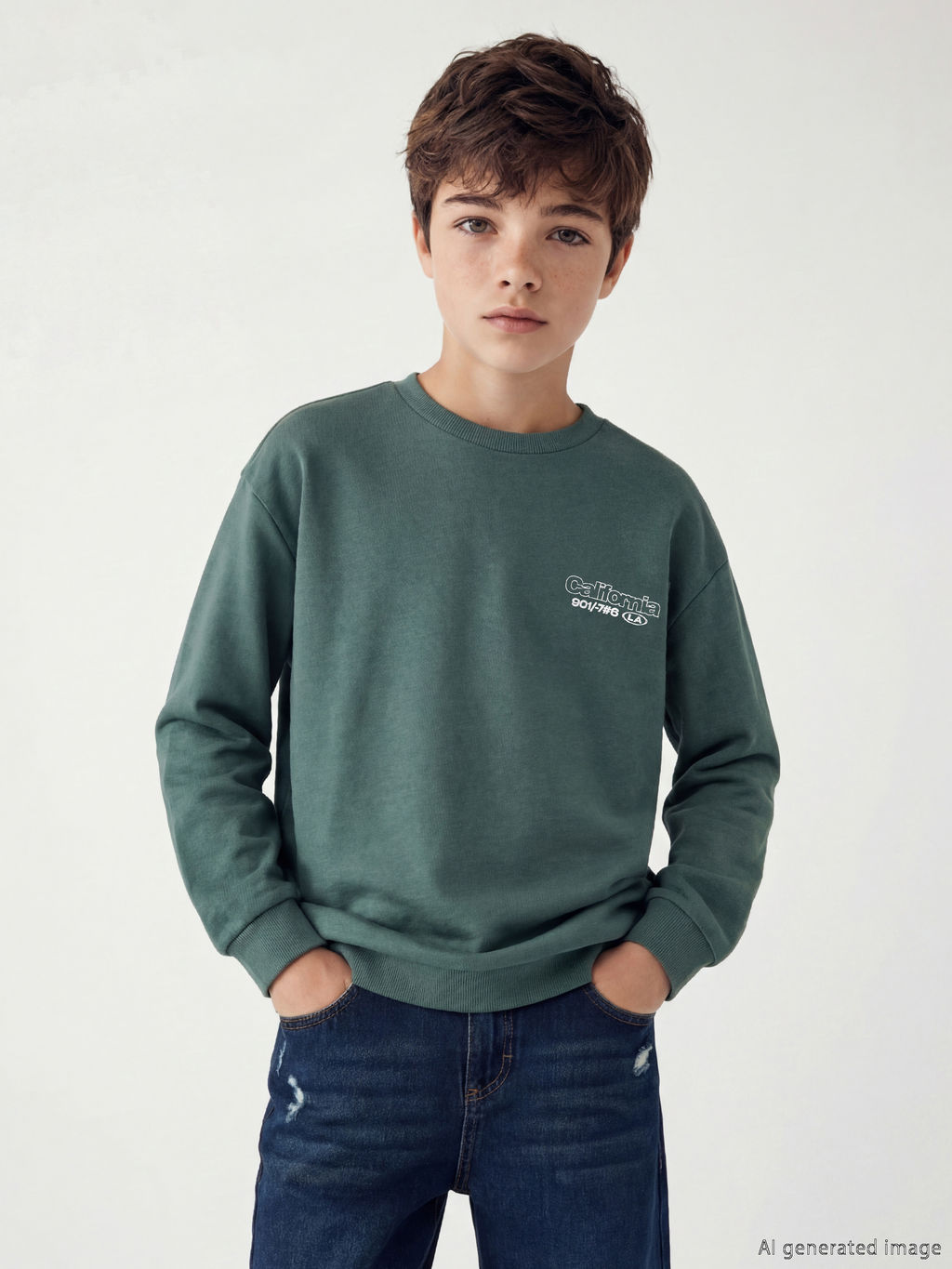 California Bask?l? Erkek ?ocuk Sweatshirt