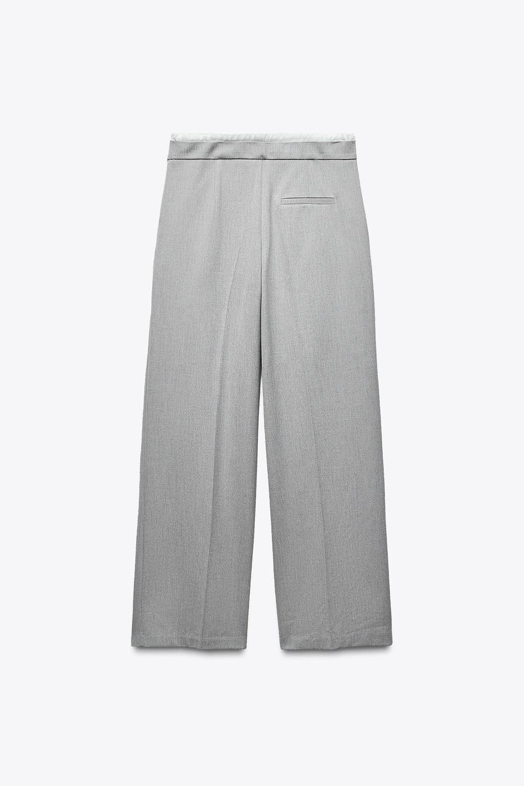 WIDE-LEG TROUSERS WITH DOUBLE WAISTBAND - Zara фото 33