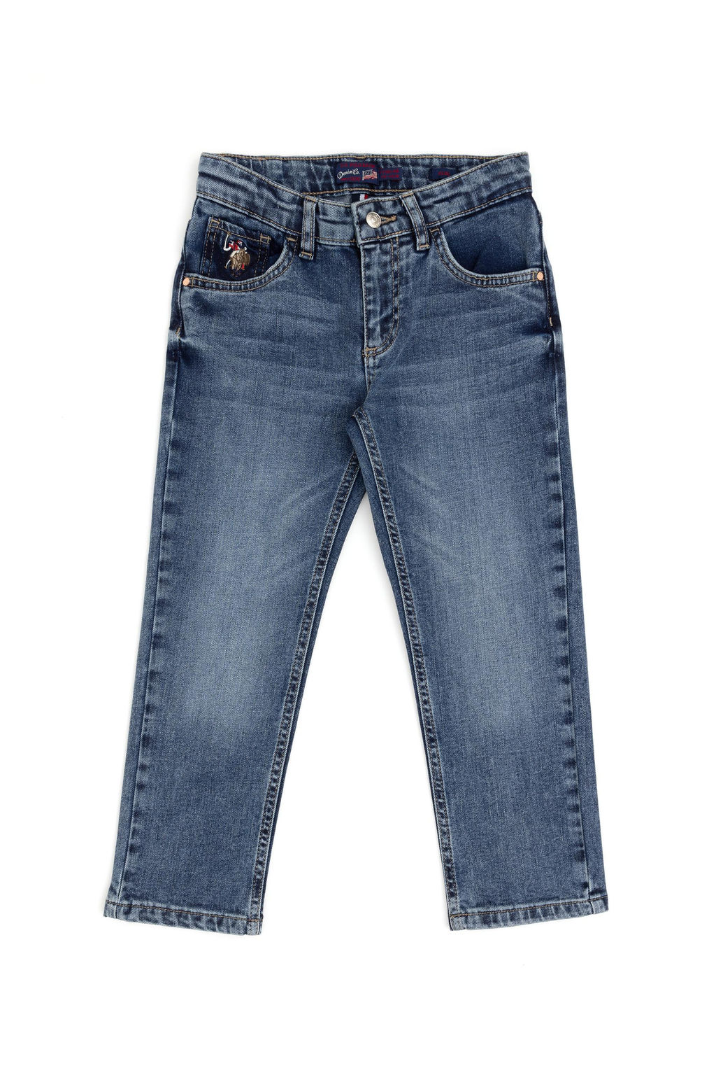Синие джинсовые брюки для мальчика - U.s. polo assn фото 2